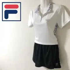 【美品！Mサイズ！ハーフジップ！】FILAセットアップテニスウェア！