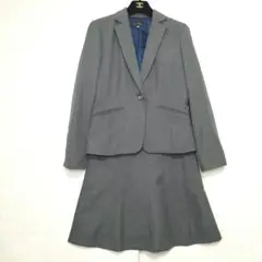 美品　SUCRE　グレー　スカート　ビジネス　スーツ　ストライプ　9号