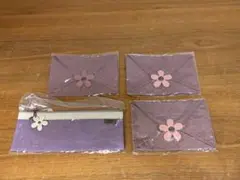 G0808-60★未使用 IBIZA 花モチーフ付きポーチ4点セット