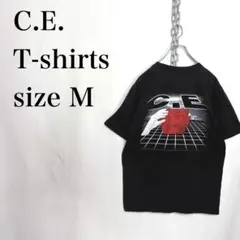 C.E. シーイー　CAVE ENPT スケシン　ポケTシャツ　古着　黒　M
