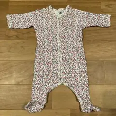 プチバトー　花柄カバーオール　60cm