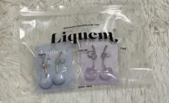 Liquem チェリーピアス グレープ BLマーブル セット
