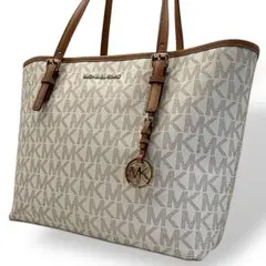 MICHEL KORS マイケルコース トートバッグ A4収納可能 肩掛け 白