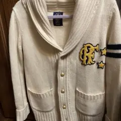 douxieme classレタードカーディガン ワッペン ニットジャケット