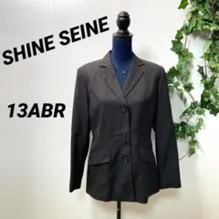 【SHINE】シャイン テーラードジャケット L 縦ストライプ 黒