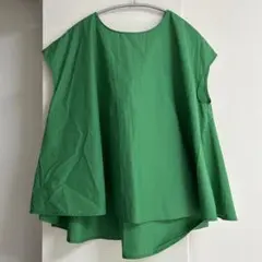 美品 24SS完売品 グレディブリリアン 後ろタイフレンチシャツ ショート丈