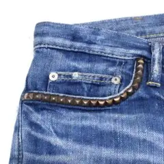 【Hysteric Glamour】スタッズ デニムパンツ ペイント加工 XS