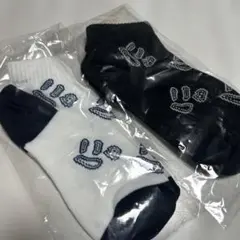 via SANGACIO にゅソックス2点セット（白と黒）