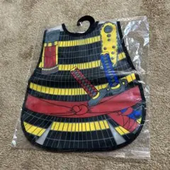 [新品未使用]防水ビブ　ベビーエプロン　スタイ　将軍　侍　こどもの日