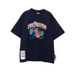 ZINE SOUNDS グラフィックTシャツ ネイビー
