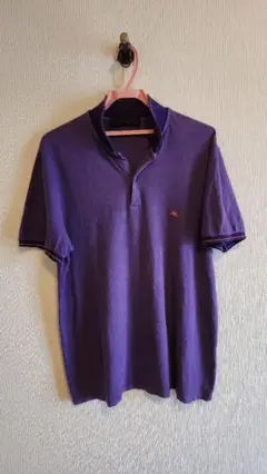 ETRO パープル ポロシャツ Lサイズ