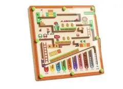 知育玩具✨磁気迷路ゲーム 多機能マグネットパズル　プレゼント　集中力　おもちゃ