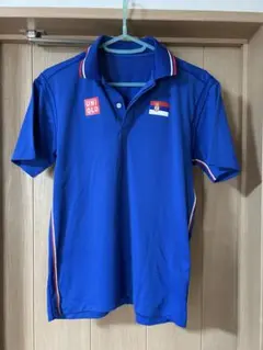 UNIQLO ユニクロ テニス シャツ S ブルー　美品 ポロシャツ