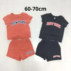 ベビー　セットアップ　ロゴ　セット売り　双子