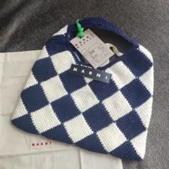 新品 MARNI マルニ マーケット スモールテックウールバッグ リリーホワイト