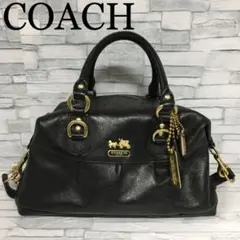 ⑩ COACH コーチ 2way ショルダーバッグ ハンドバッグ レザー