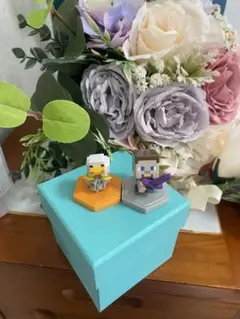 【美品】マインクラフト　スティーブ＆ニワトリ