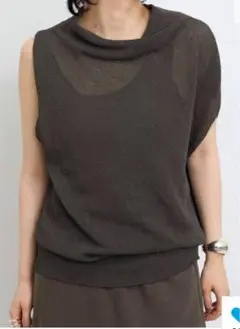 ASYMMETRY KNIT グレー