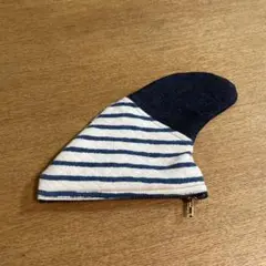 フィンケース(ハンドメイド)薄デニム サーフィン フィン型 ポーチ 小物入れ