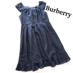 BURBERRY バーバリー ひざ丈スカート ワンピース パフスリーブ 3D生地