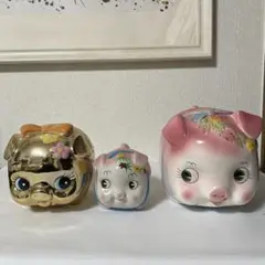 ブタさん貯金箱　3個セット