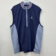 JORDAN brandナイロンベスト　青　M サ36