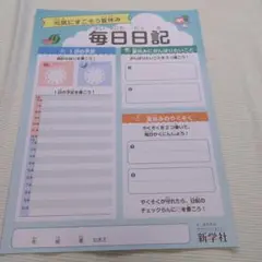 ラスト1点！　新品未使用♥　新学社　毎日日記