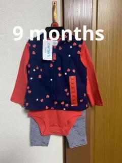 Carter's ベビー服 9m ハート柄セット