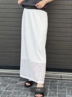 ルージュイヴィフラフレ❤︎メッシュロングスカート⭐︎未使用！