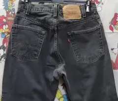 ⑧　00s★Levi's505 後染黒 ブラックデニム・W30 × L34 /