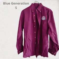 Blue Generation マゼンタ ボタンアップシャツ S