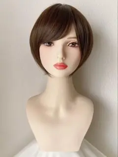 新品　フルウィッグ　ショート　ボブ　チョコブラウン　耐熱　かつら　ウィッグ