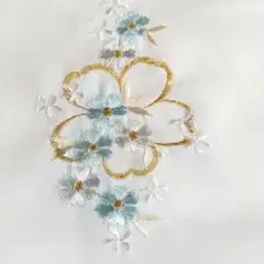 ✴️わけあり特価✴️洗える半襟 花柄刺繍