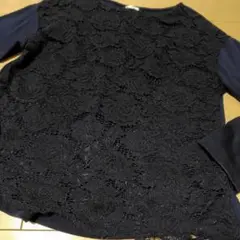 【美品】Persodea トップス LLサイズ ネイビー