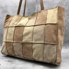 希少✨シャネル ムートン チョコバー トートバッグ ロゴ刻印 シリアルシール