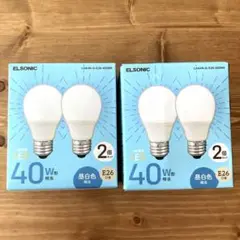 ELSONIC LED電球 40W E26 4個