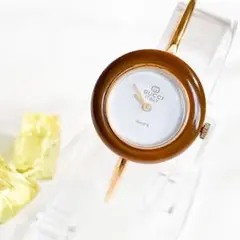 【稼働品】GUCCI■チェンジベゼル レディースウォッチ