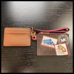 マイケルコース コインケース × カードケース ブラウン 新品 未使用