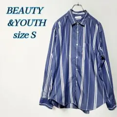 BEAUTY & YOUTH ストライプシャツ Sサイズ