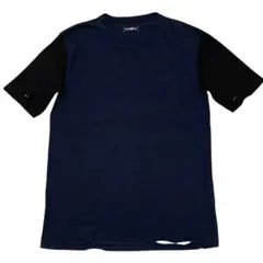 CASH CA カシュカ　ダメージ加工袖切替コットン半袖TシャツM