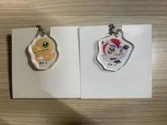 デジモン アグモン、ゴマモン アクリルチャームセット