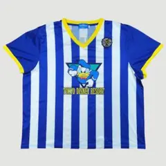 ディズニーリゾート ドナルドダック サッカーTシャツ ユニフォームLLサイズ