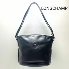 LONGCHAMP ロンシャン ハンドバック ショルダーバック 黒 本革