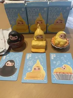 PUCKY EGG BEANIE フィギュア3セット