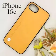 iPhone16e 背面ソフトケース ゴールデンイエロー☆おまけガラスフィルム付