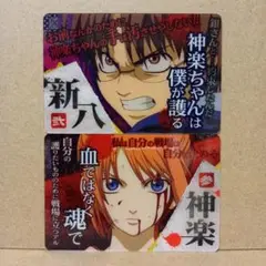 【レア】銀魂 絆の色は十人十色 [ 新八 + 神楽 ] カード セット