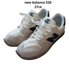New Balance 520 ホワイト/ネイビー スニーカー