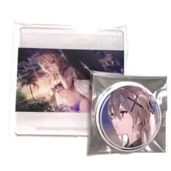 白河ユイナ アクリルコースター＆缶バッジ