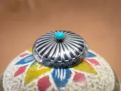 25mmネイティブデザインコンチョ ターコイズ