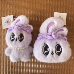 【新品セット】エスターバニー　パープル　コインケース　ミニ　ぬいぐるみ
